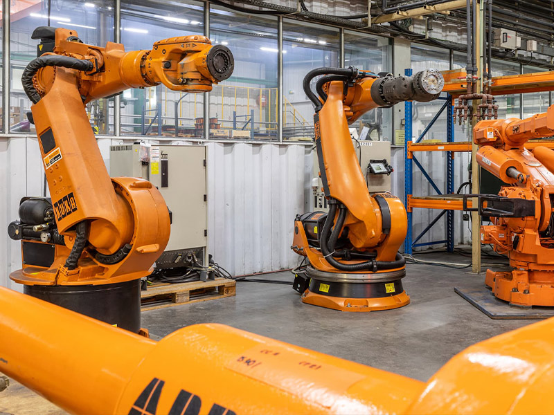 installation 3 robots kuka